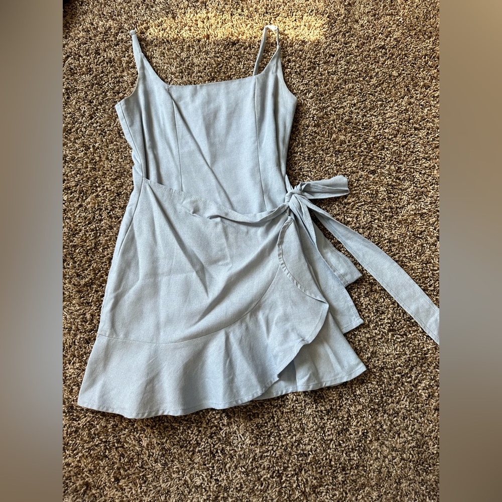 White fox mini dress